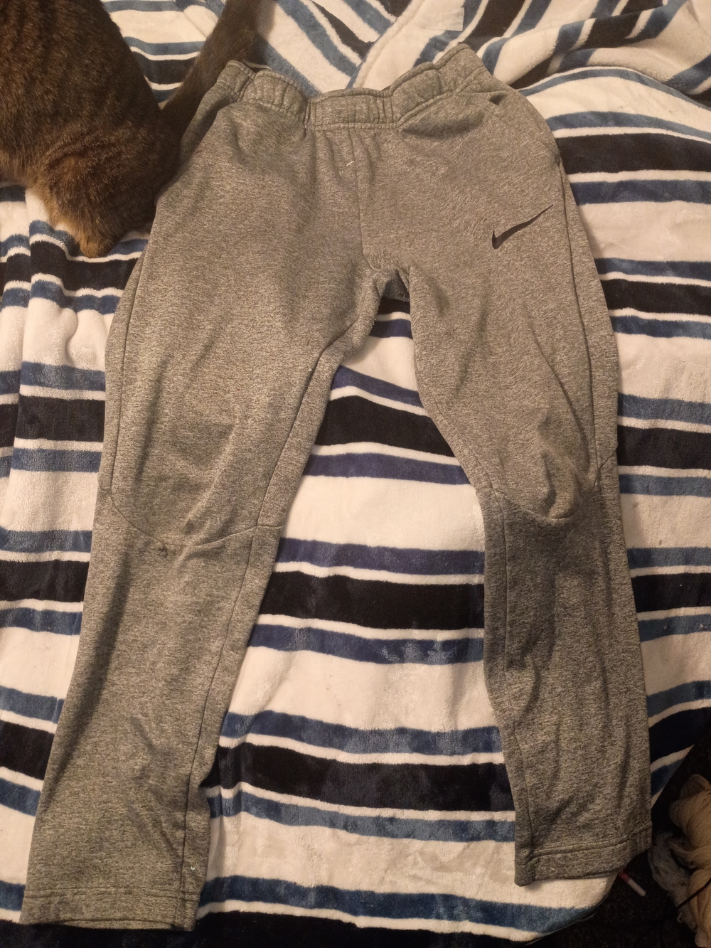 Nike Kids' Grey Athletic Joggers - Grey